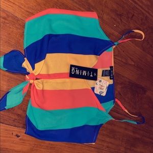NWT Copper closet cropped top